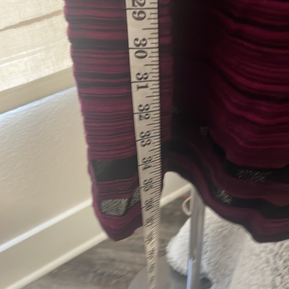 Jessica Simpson Sportswear Marled Purple/Magenta Pink Knit Fit and Flare Dress - Picture 13 of 17